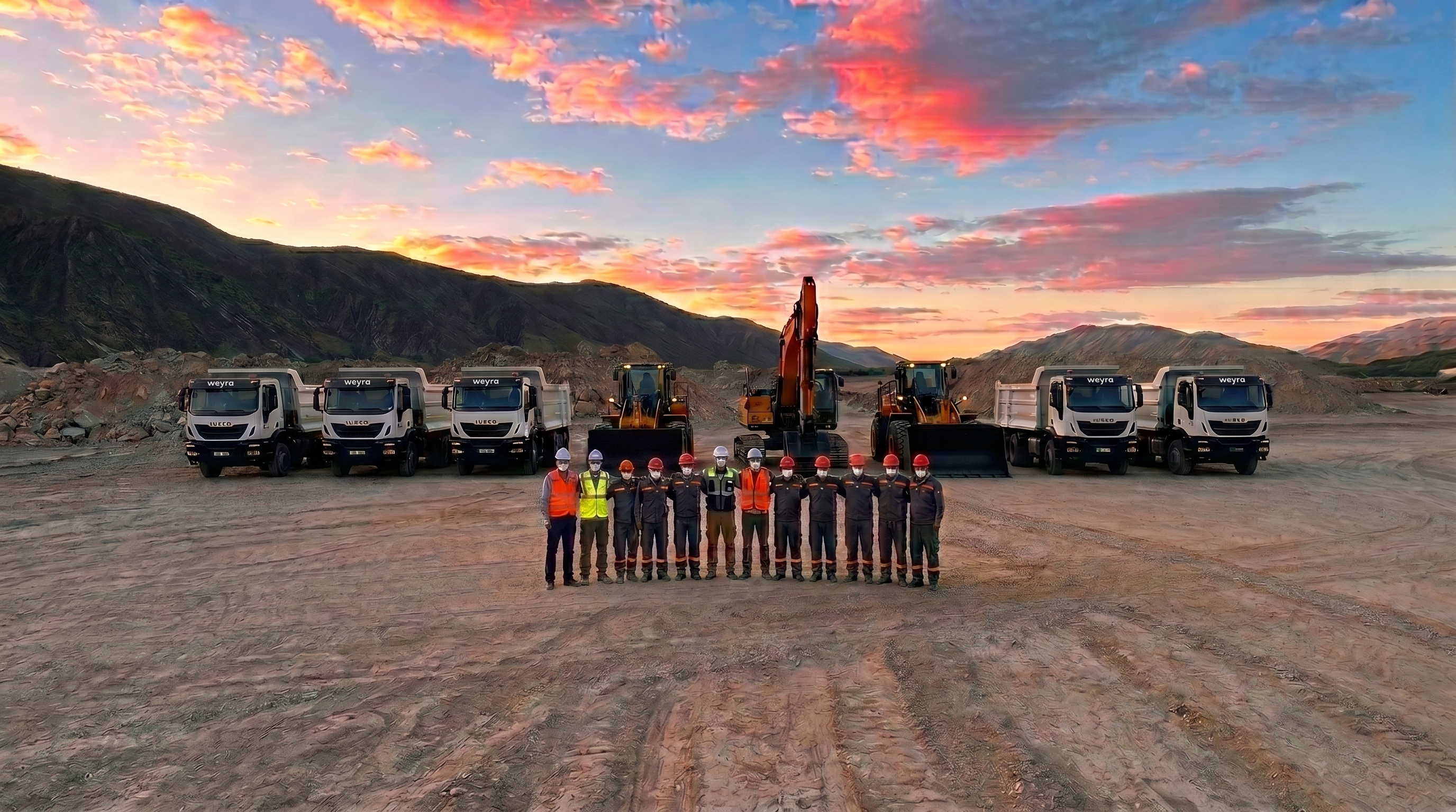 Equipo de Weyra en operaciones